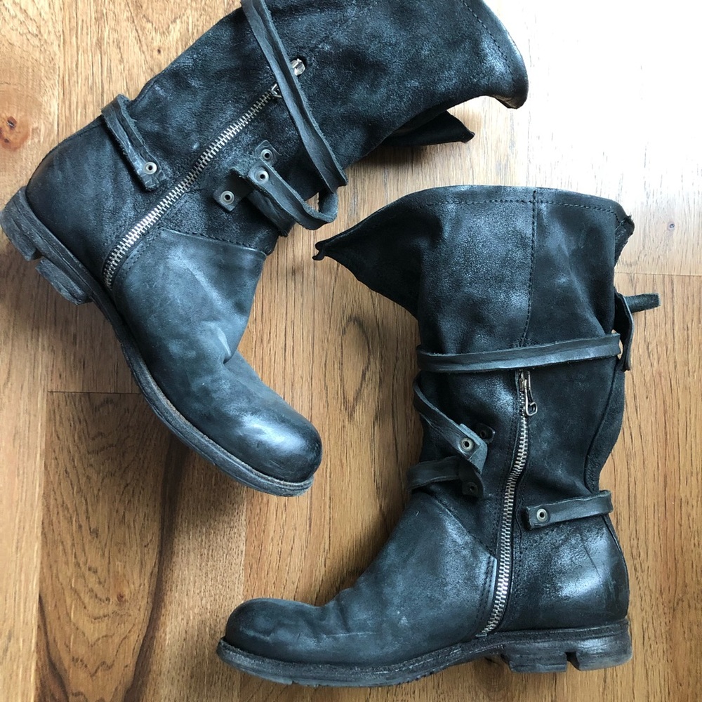 Free people A.S. 98 black boots nwot